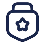 Medal Star Square SVG Icon